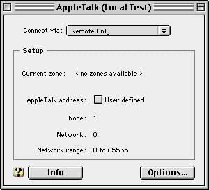 AppleTalk control panel