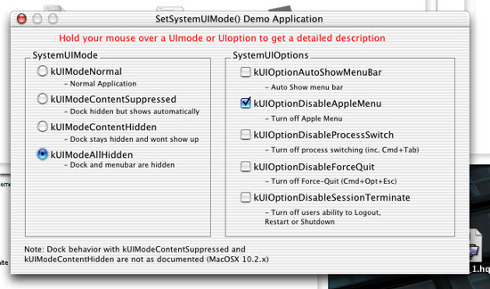 Screenshot of Demo Application