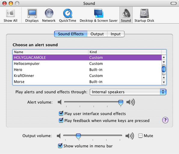 Figure 1, Alerts and Sound Effects.