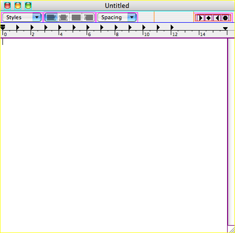 Figure 4, TextEdit with NSShowAllViews enabled