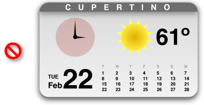 A cluttered widget is a jack of all trades, master of none