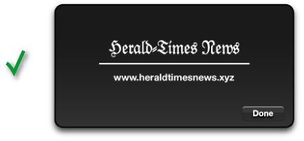 Put information not vital to the widget on the back