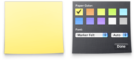 Different backgrounds distinguish between front and back