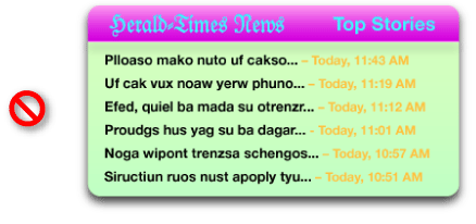 An offensive widget–be careful with color!