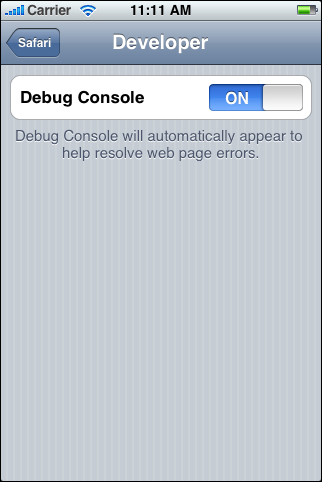 Debug Console