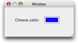 A color well in a window