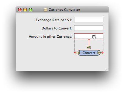 Measuring distances in Interface Builder
