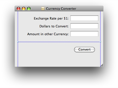 Adding a horizontal line to the Currency Conveter window