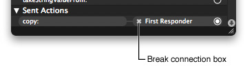 The break connection box.