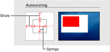 Configuring the autosizing rules of a view