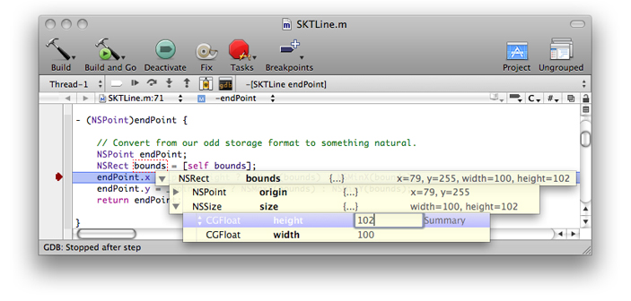 Changing variables with debugger datatips in the text editor