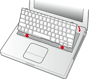 Reinserting the keyboard